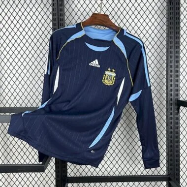 2006 Retro Long Sleeves Argentina Away S-XXL
