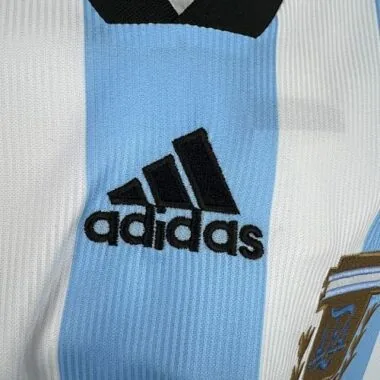 1998 Retro Long Sleeves Argentina Home S-XXL