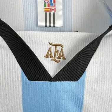 1998 Retro Long Sleeves Argentina Home S-XXL