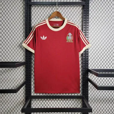 85-86 Retro Mexico Red S-XXL Cheap Soccer Jerseys
