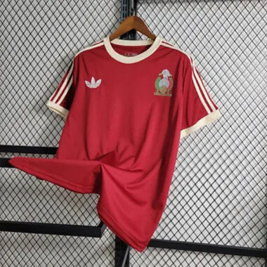 Camisetas de fútbol baratas de la temporada 85-86, estilo retro «México Rojo», tallas S-XXL