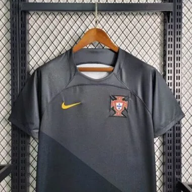 2023 Portugal Black S-XXL Cheap Soccer Jerseys