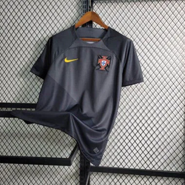 2023 Portugal Black S-XXL Cheap Soccer Jerseys