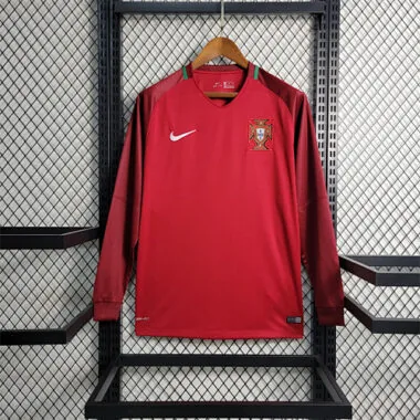 16-17 Retro Portugal Home Long Sleeve Size S-XXL