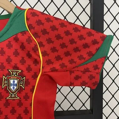 2004 Portugal Home Retro Kid Kits Youth Apparels AAAAJersey Wholesale Yupoo