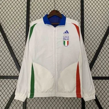 Giacca a vento reversibile Italia 2024, modello Home&Away, a doppio lato