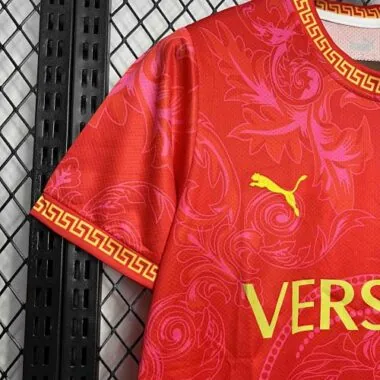 2022 Italy Versace Special Edition Red Kit Football Uniform