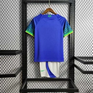 2022 Brazil away kids kit