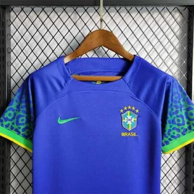 2022 Brazil away kids kit