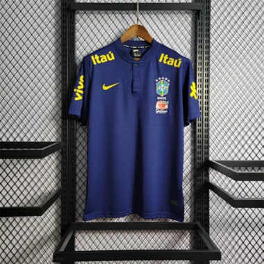 2023 Brazil Low Neck Polo Royal Blue