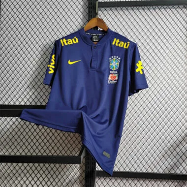 2023 Brazil Low Neck Polo Royal Blue
