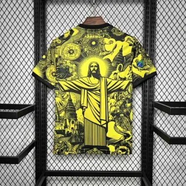 24-25 Brazil Jesus the Redeemer Yellow Special Edition Kit
