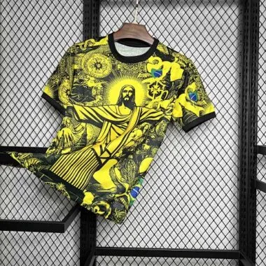 24-25 Brazil Jesus the Redeemer Yellow Special Edition Kit