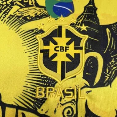 24-25 Brazil Jesus the Redeemer Yellow Special Edition Kit