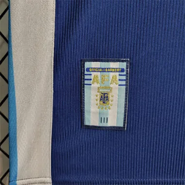 1998 Retro Argentina away size S-XXL Soccer Jersey