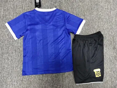1986 Argentina away kid kits