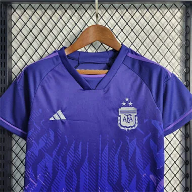 2022 Argentina away 3-star kids kit