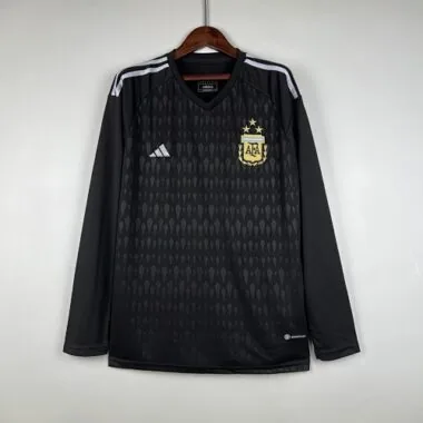 2023 Long Sleeve Goalkeeper Argentina Black S-XXL