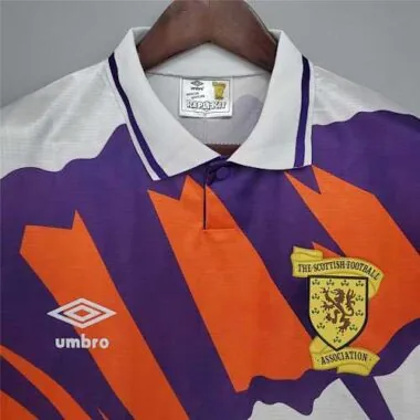 91-93 Scotland away soccer jersey