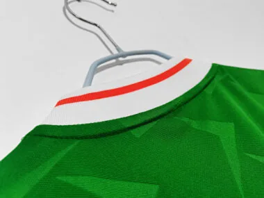 1990 retro Ireland thuis Kit voetbalshirt albumfoto 3