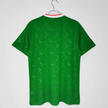 1990 retro Ireland thuis Kit voetbalshirt albumfoto 5