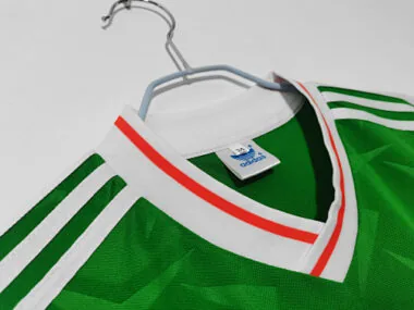 1990 retro Ireland thuis Kit voetbalshirt albumfoto 10