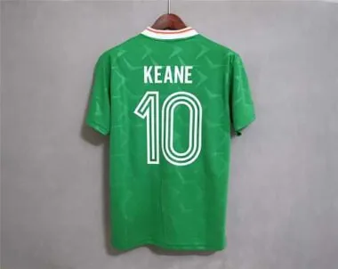 1990 retro Ireland thuis Kit voetbalshirt albumfoto 11