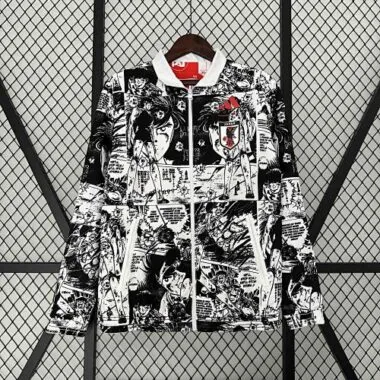 2024 Japan Reversible Windbreaker Gray&Red Special Edition Style Double-Sides Jacket Fo