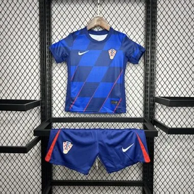 2024 Croatia Away Kid Kits Children Sets UEFA Euro Shirt Football Replicas Yupoo