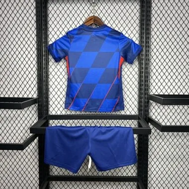 2024 Croatia Away Kid Kits Children Sets UEFA Euro Shirt Football Replicas Yupoo