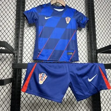 2024 Croatia Away Kid Kits Children Sets UEFA Euro Shirt Football Replicas Yupoo