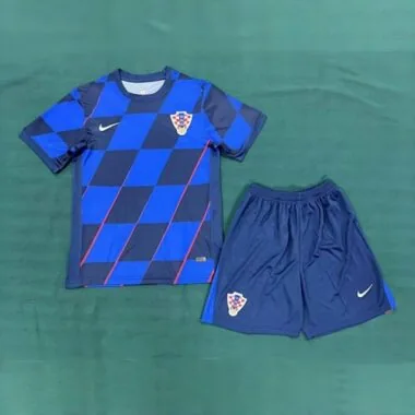 2024 Croatia Away Kid Kits Children Sets UEFA Euro Shirt Football Replicas Yupoo