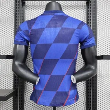 Camisa da Croácia para jogos fora de casa de 2024, versão de jogador – Fornecedor: Yupoo