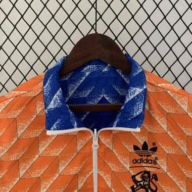 2024 Netherlands Reversible Windbreaker Orange&Blue Double-Sides Jacket Soccer Jerseys