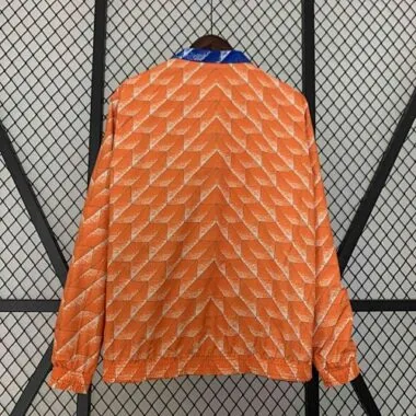 2024 Netherlands Reversible Windbreaker Orange&Blue Double-Sides Jacket Soccer Jerseys