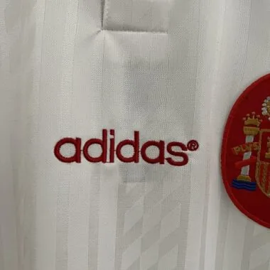 1994 Spain away white retro jersey