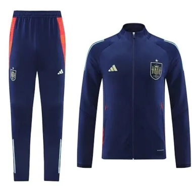 2024 Spain Long Sleeve Kits Navy Jacket Suits