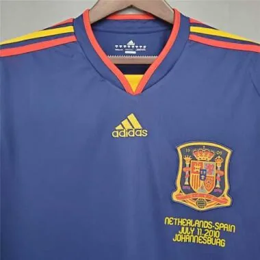 2010 Spanien Auswärtstrikot mit langen Ärmeln