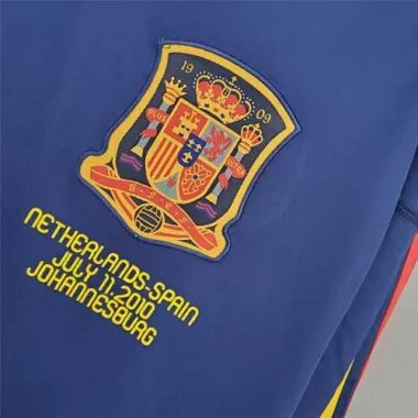 2010 Spanien Auswärtstrikot mit langen Ärmeln