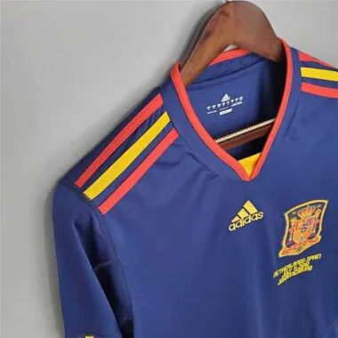 2010 Spanien Auswärtstrikot mit langen Ärmeln