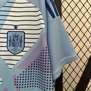 2024 Spanje: blauw keepersshirt