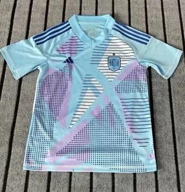 2024 Spanje: blauw keepersshirt