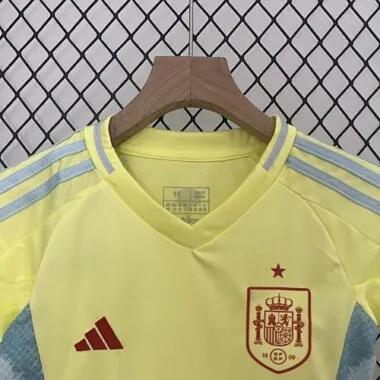 Camisolas de futebol infantis da seleção espanhola para jogos fora de casa de 2024