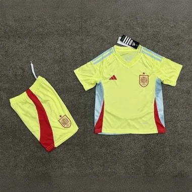 Camisolas de futebol infantis da seleção espanhola para jogos fora de casa de 2024