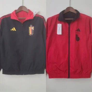 2022 Belgium Trench Coat Reversible BlackRed