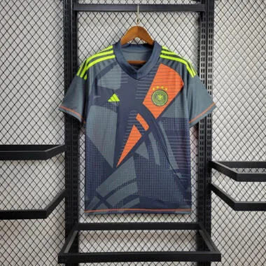 2024 Germany Goalkeeper Black Kit Football AAAAJersey Supplier