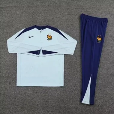 2024 France Long Sleeve Tracksuit Training Suits