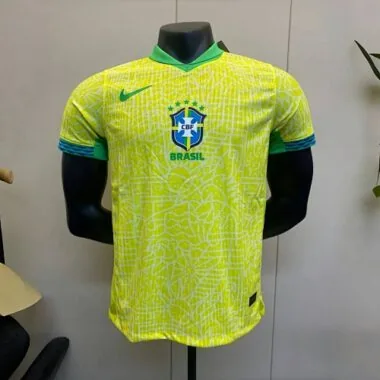 2024 Brazil Home Kit Player Version Shirt Jersey Supplier Yupoo