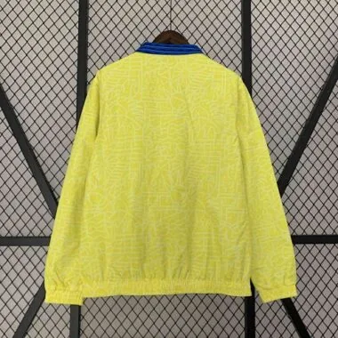 2024 Brazil Reversible Windbreaker Yellow&Blue Double-Sides Jacket