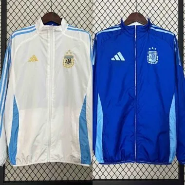 2024 Argentina Trench Coat Reversible Windbreaker Double-Sides Jacket